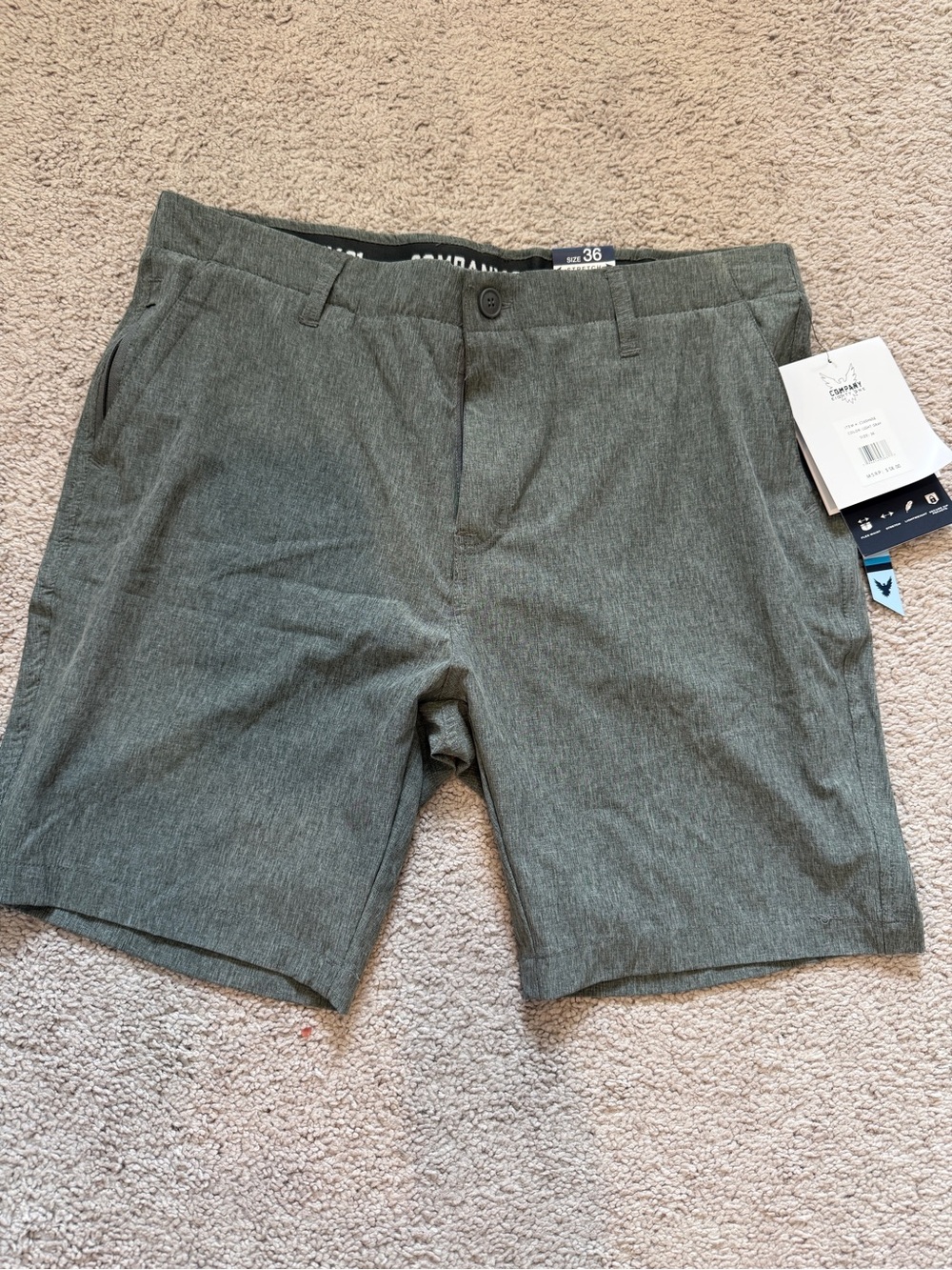 Men's Flat Front Stretch Shorts